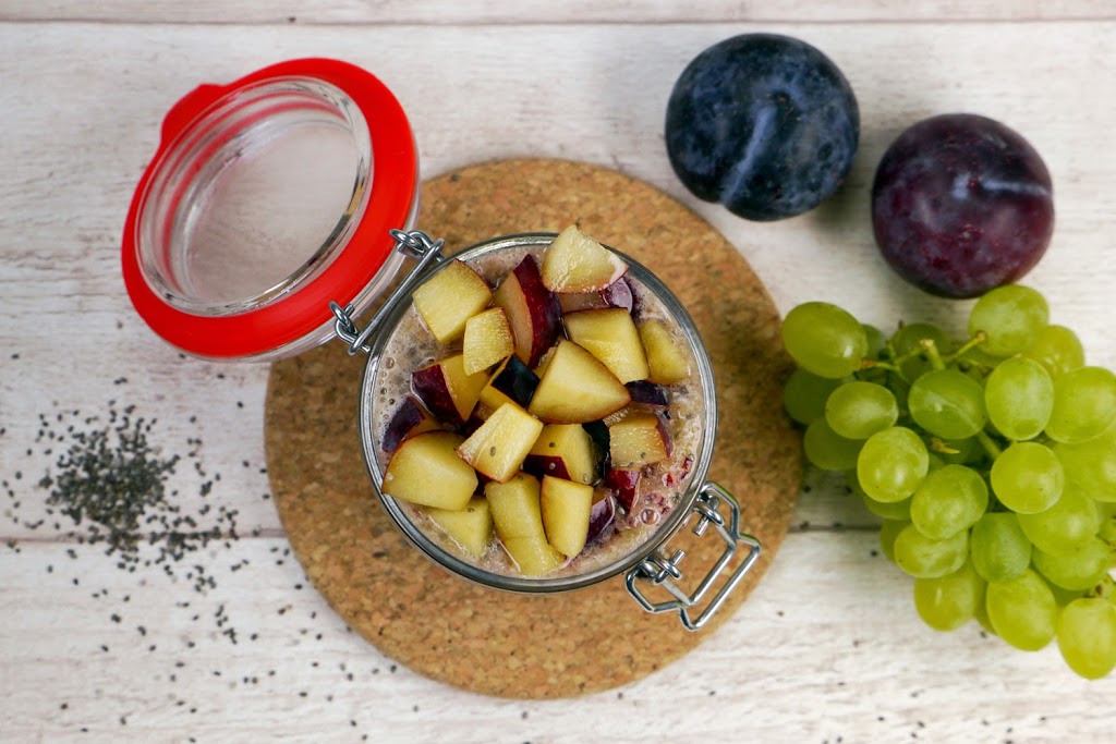 Chia-Pudding mit Weintrauben und Infos über Chiasamen