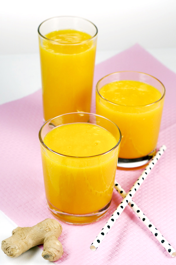 Detox-Smoothie mit Orange, Mango und Ingwer Rezept