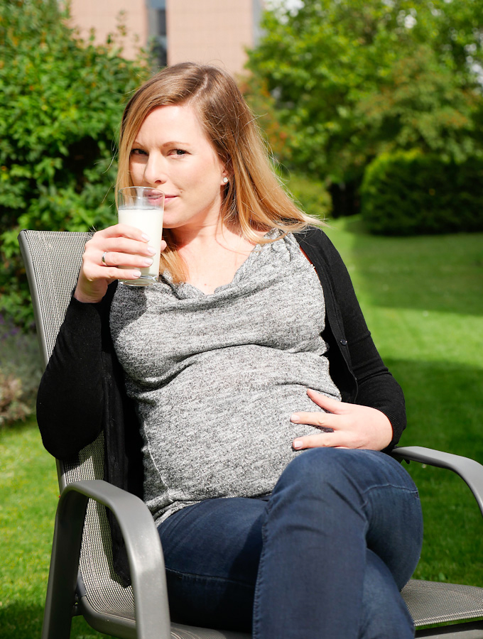 Fettarme Milch trinken in der Schwangerschaft