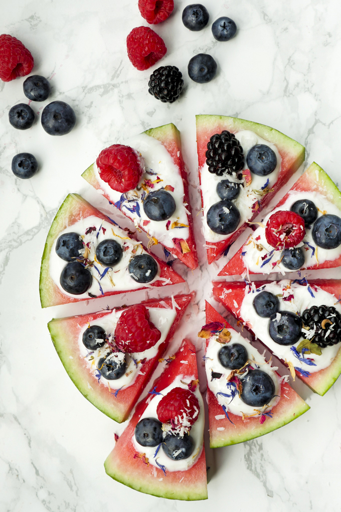 Wassermelonen-Pizza – der gesunde Sommersnack