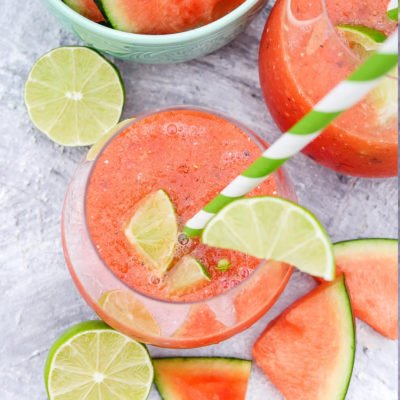 Virgin Melon Cocktail mit Melone und Limette