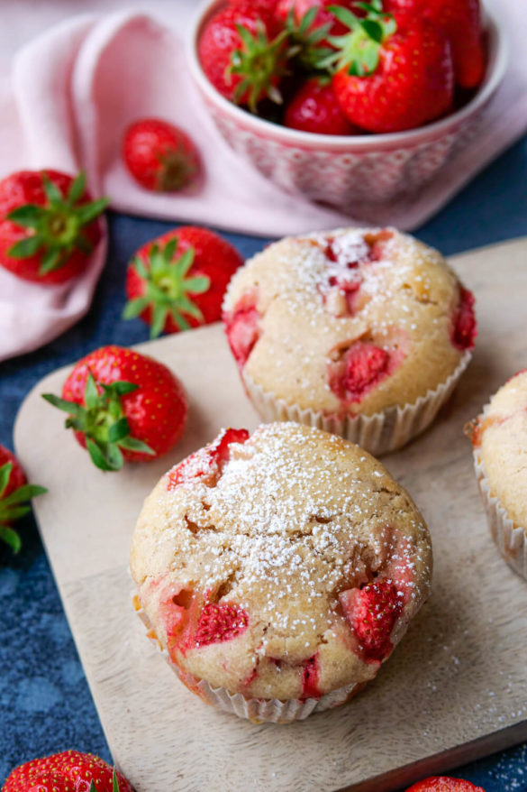 Erdbeer-Muffins ganz schnell und einfach