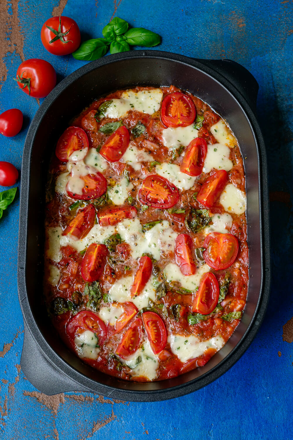 Tomaten-Mozzarella-Soße aus dem Ofen – Gaumenfreundin