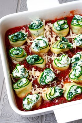 Zucchini-Cannelloni aus dem Backofen