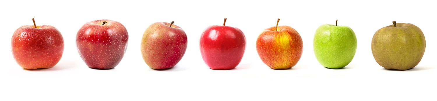 Verschiedene Apfelsorten