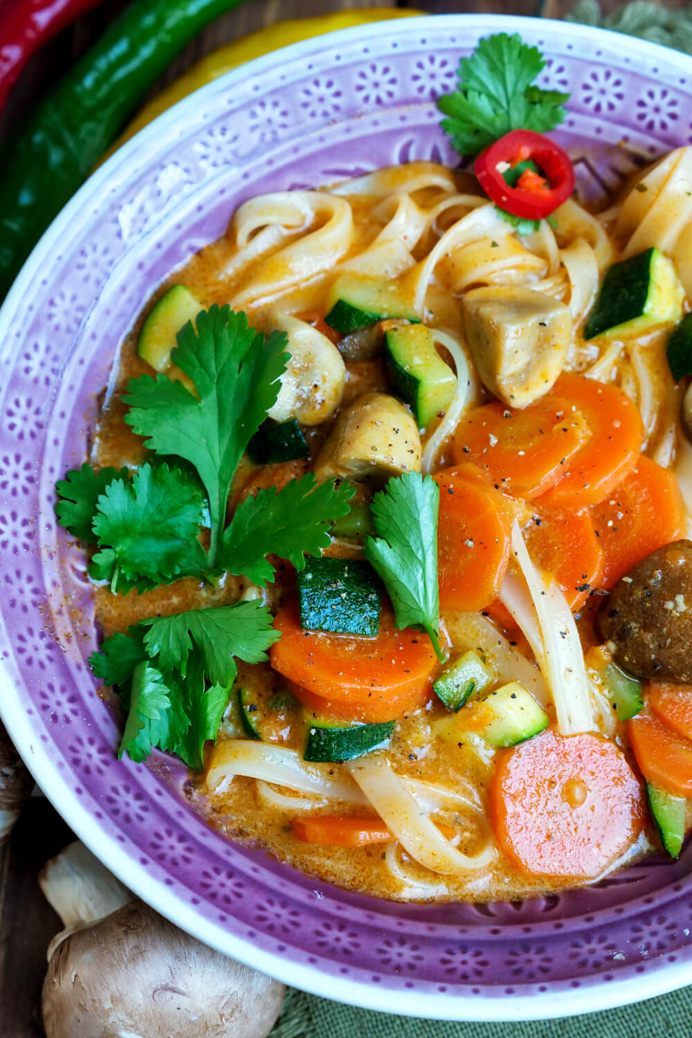 Thai-Curry-Suppe – ein vegetarisches Suppenrezept