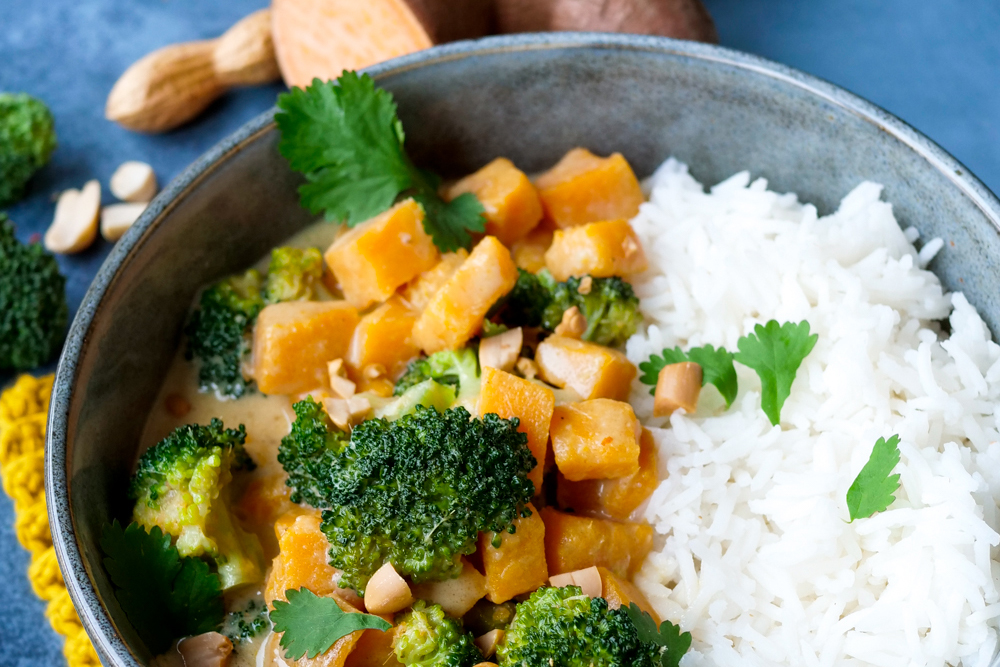 Süßkartoffel-Curry für die Clean Eating Ernährung