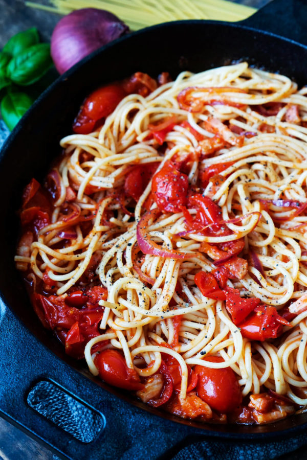 Spaghetti Amatriciana nach Originalrezept