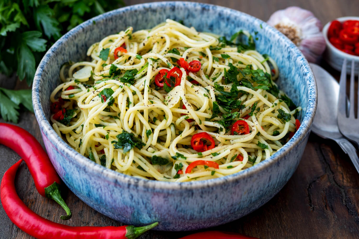 Spaghetti aglio e olio aus dem Kochbuch La Vita e bella