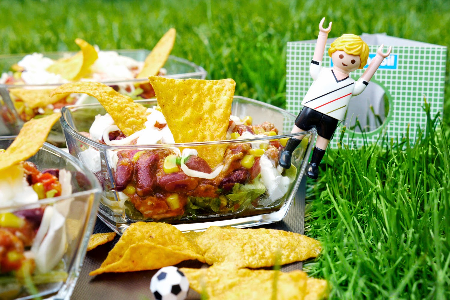 Fußball-WM: Würziger Tex Mex Tacosalat mit selbstgemachter, scharfer Salsa