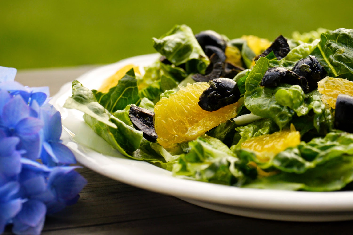Salat mit Orangen und Oliven - Insalata di lattuga all‘arancia e olive 